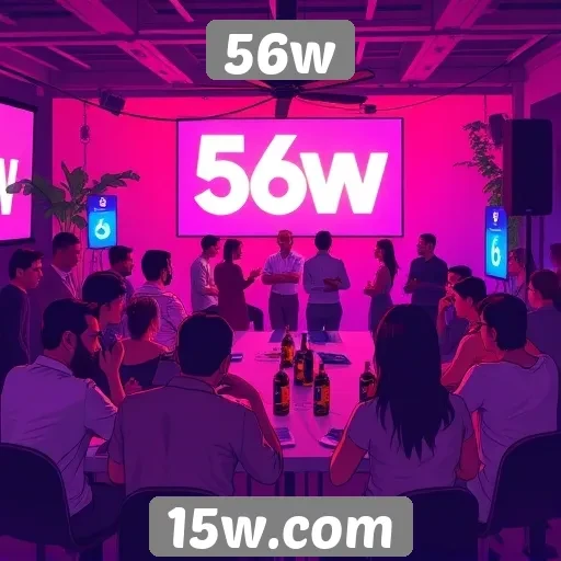 Explorando a comunidade e interações no site 56w