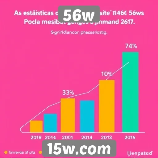 Estatísticas de usuários do site 56w revelam crescimento